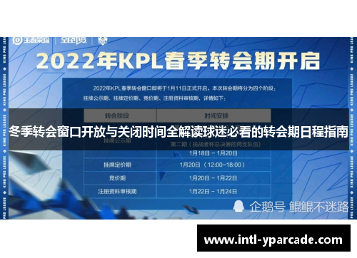 冬季转会窗口开放与关闭时间全解读球迷必看的转会期日程指南